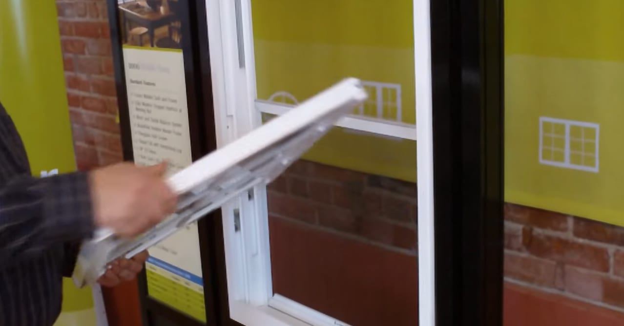 How do I remove and replace a sash on a double hung or single hung